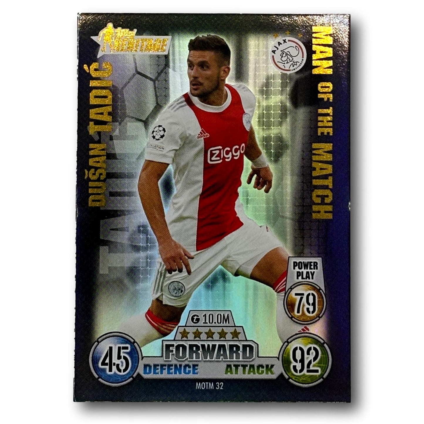 Topps Match Attax 2021/22 Heritage - Man of the Match / Forward - Dušan Tadić