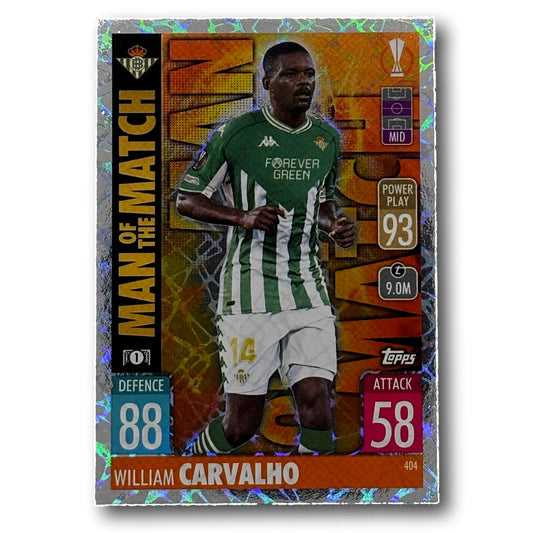 Topps Match Attax 2021/22 - Man of the Match - William Carvalho