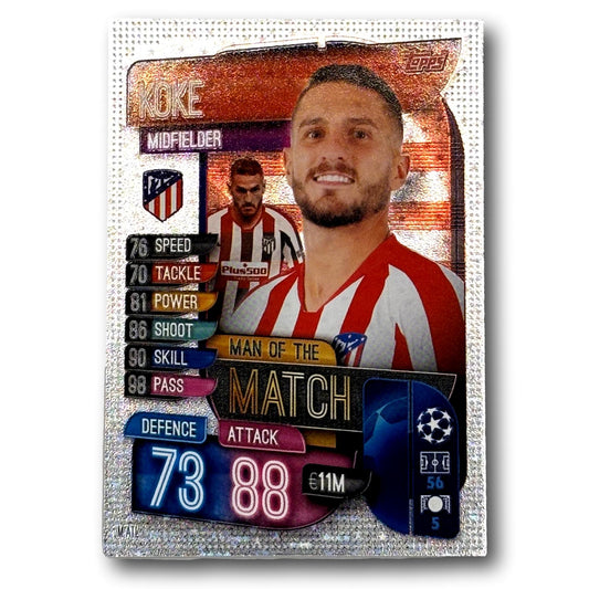 Topps Match Attax 2019/20 - Man of the Match / Midfielder - Koke