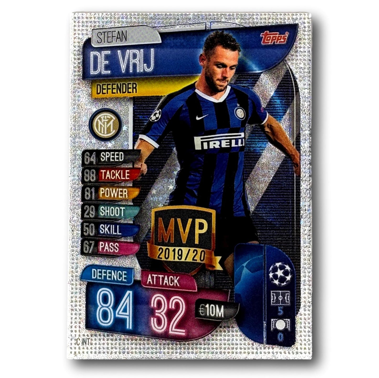 Topps Match Attax 2019/20 - MVP / Défenseur - Stefan de Vrij