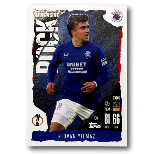 Topps Match Attax 2024/25 - Defensive Rock - Ridvan Yilmaz