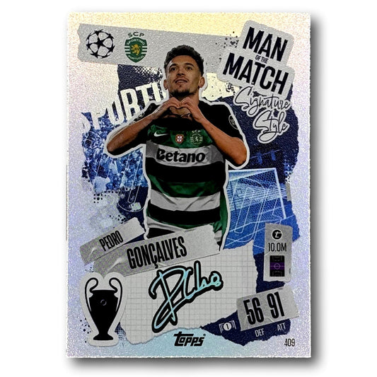 Topps Match Attax 2024/25 - Man of the Match / Signature Style - Pedro Gonçalves