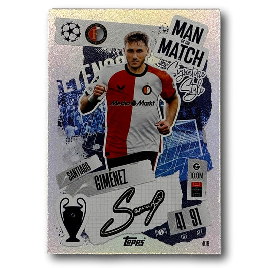 Topps Match Attax 2024/25 - Man of the Match / Signature Style - Santiago Giménez