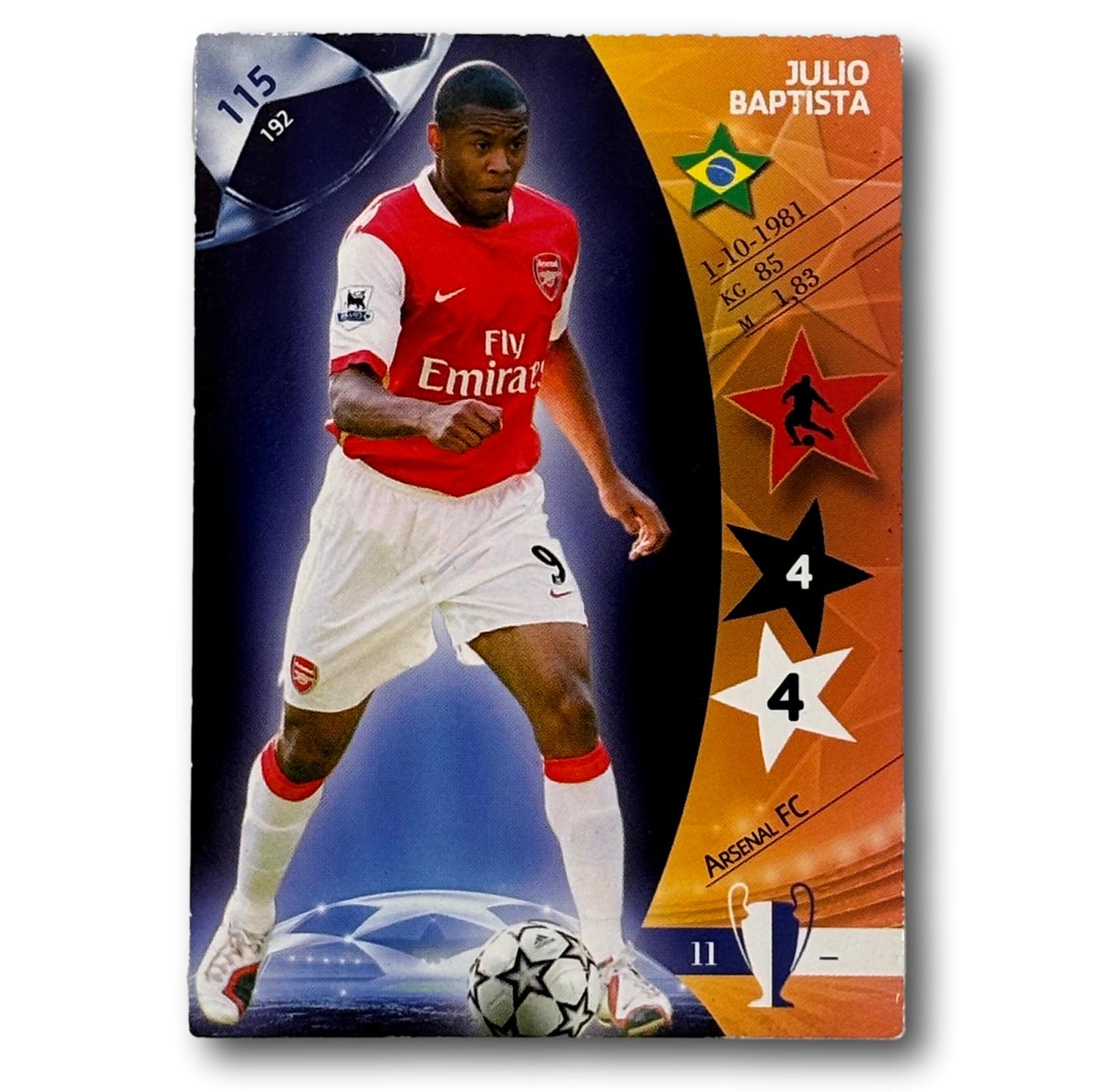 Panini UEFA Champions League 2006/07 - Julio Bapista