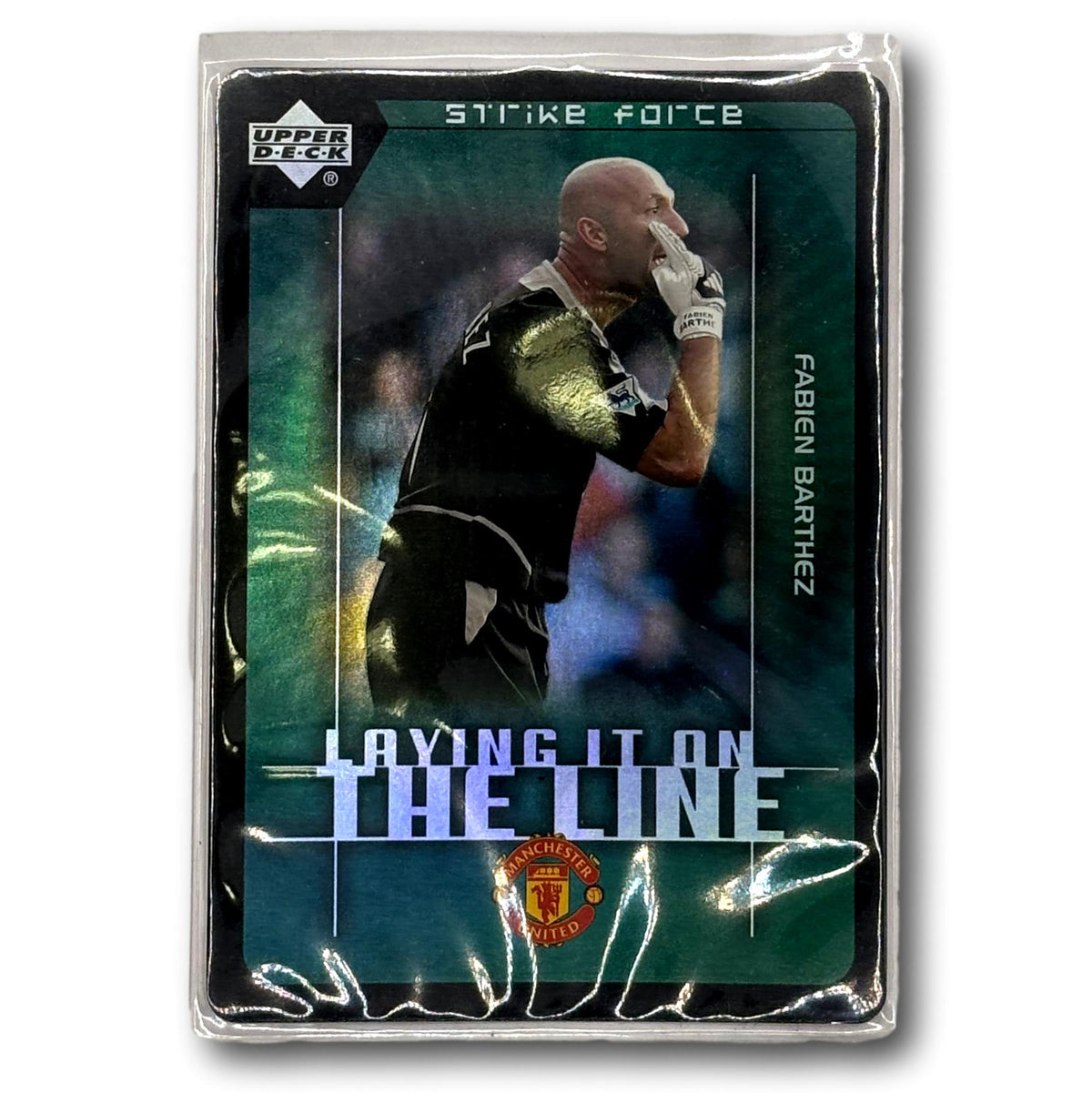 Upper Deck 2003 - Strike Force - Laying it on the line - Manchester United - Fabien Barthez