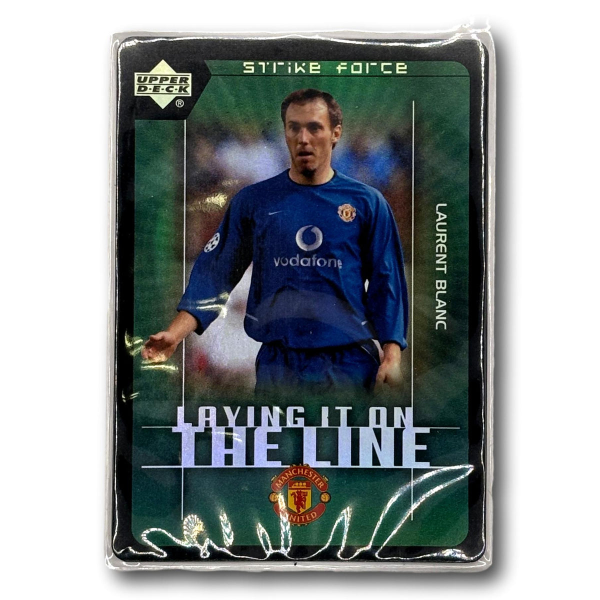 Upper Deck 2003 - Strike Force - Laying it on the line - Manchester United - Laurent Blanc