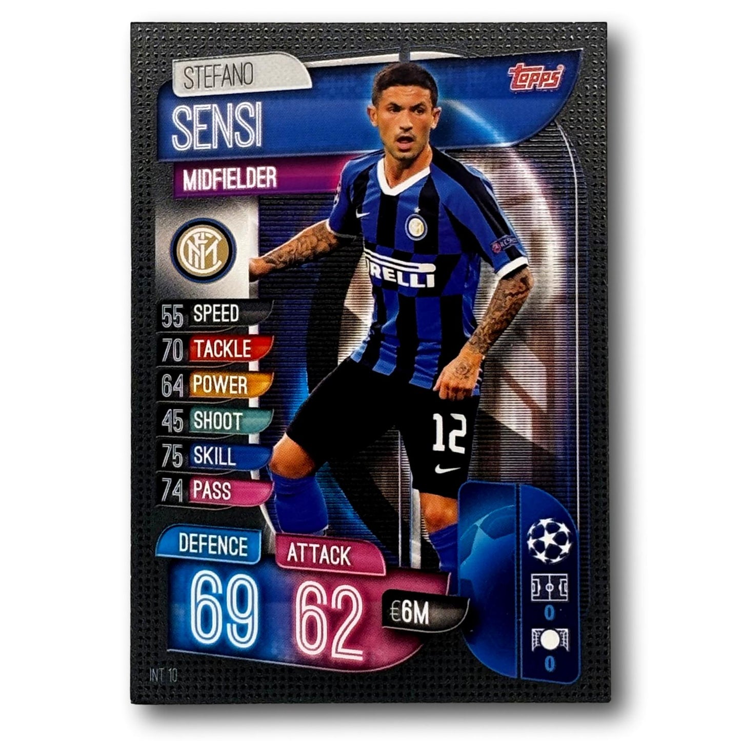 Topps Match Attax 2019/20 - Milieu de terrain - Stefano Sensi