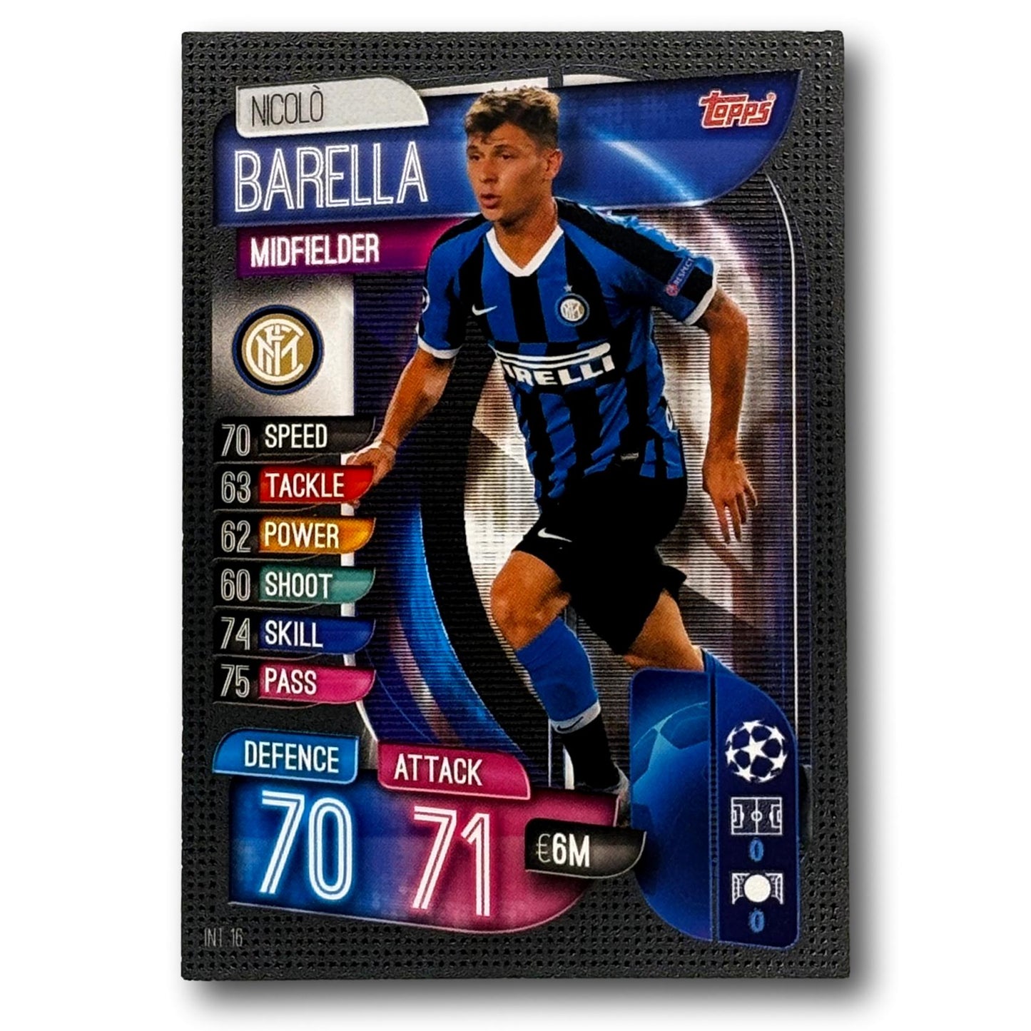 Topps Match Attax 2019/20 - Milieu de terrain - Nicolò Barella
