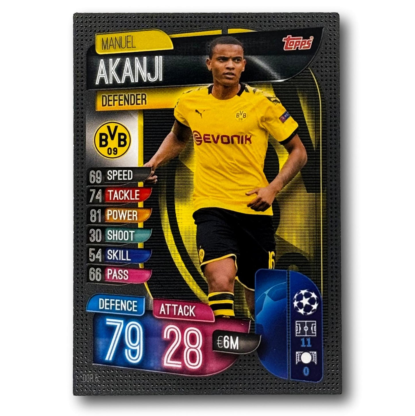 Topps Match Attax 2019/20 - Défenseur - Manuel Akanji