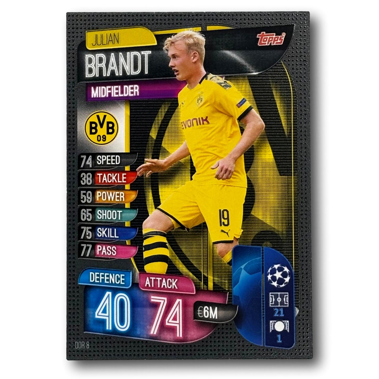 Topps Match Attax 2019/20 - Milieu de terrain - Julian Brandt