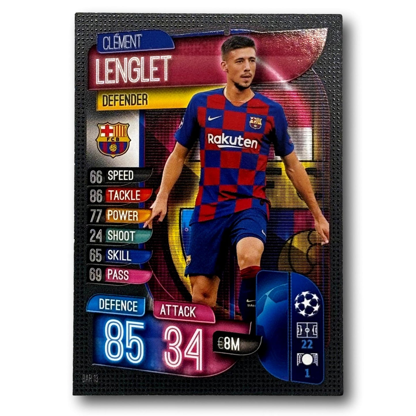 Topps Match Attax 2019/20 - Defender - Clément Lenglet