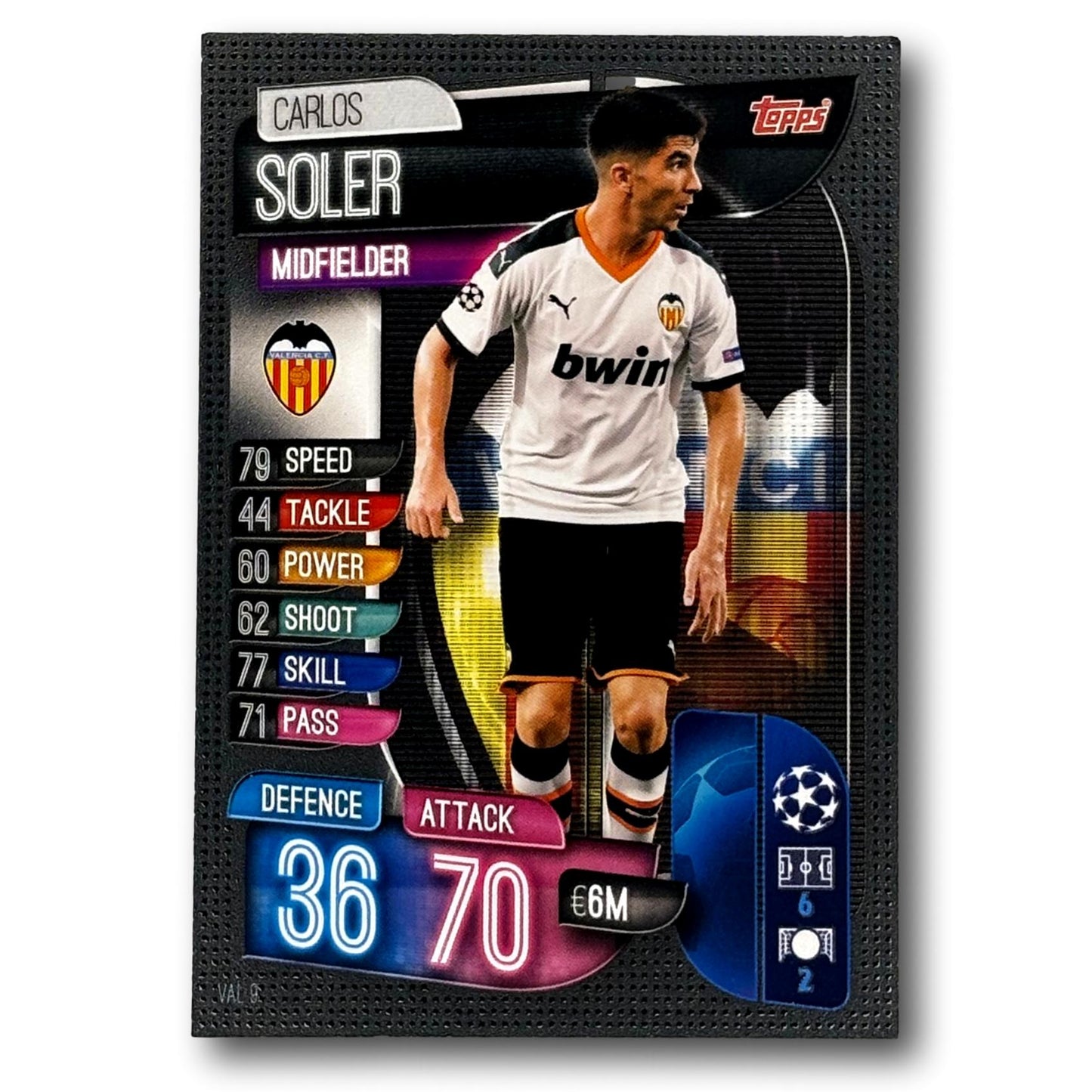Topps Match Attax 2019/20 - Milieu de terrain - Carlos Soler