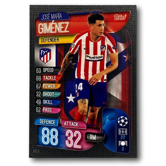 Topps Match Attax 2019/20 - Defender - José María Giménez