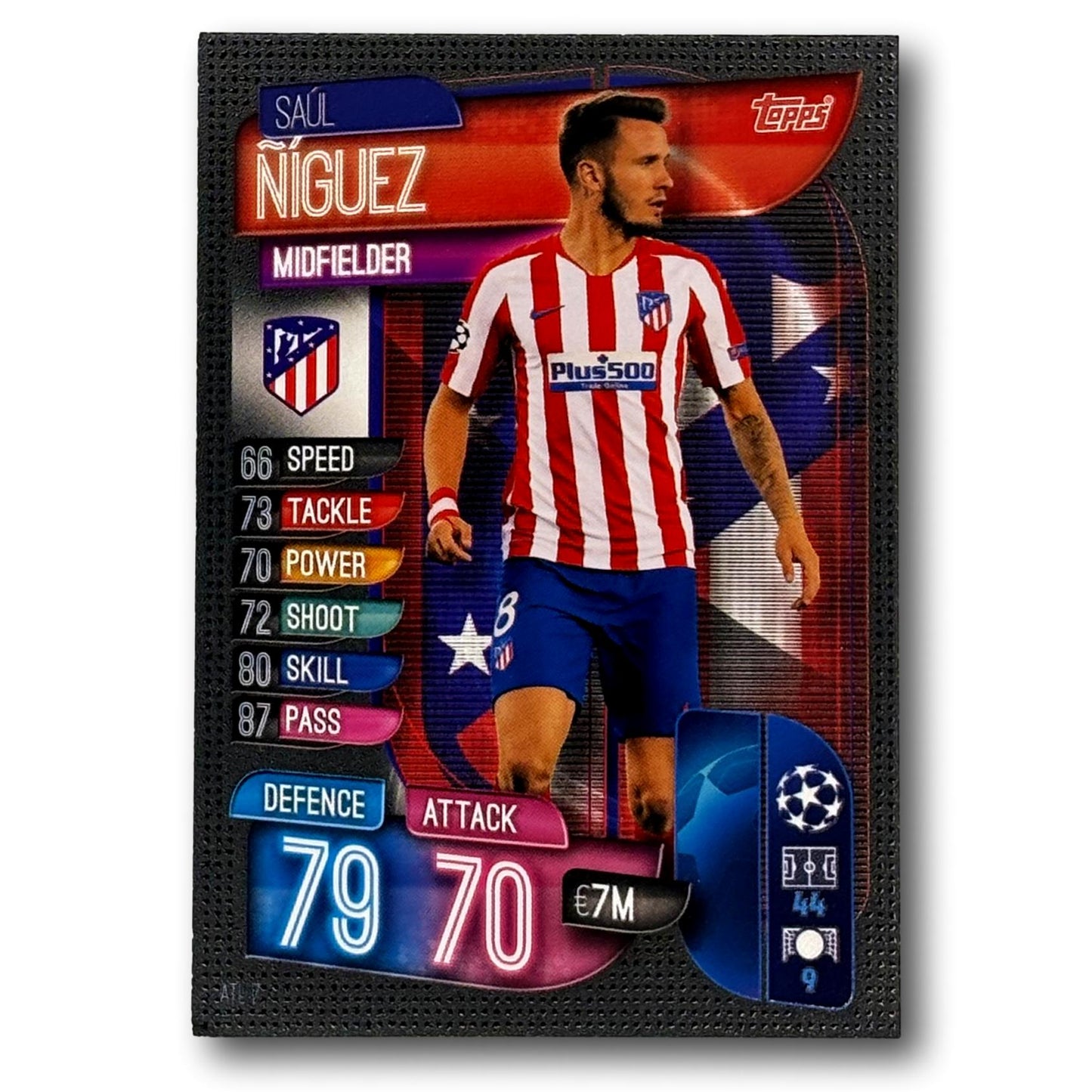Topps Match Attax 2019/20 - Milieu de terrain - Saúl Ñíguez