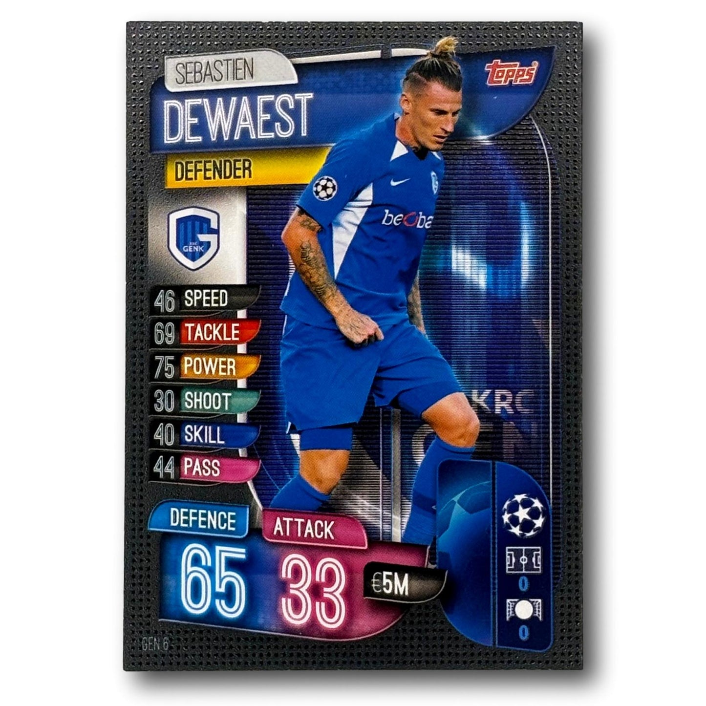Topps Match Attax 2019/20 - Défenseur - Sébastien Dewaest