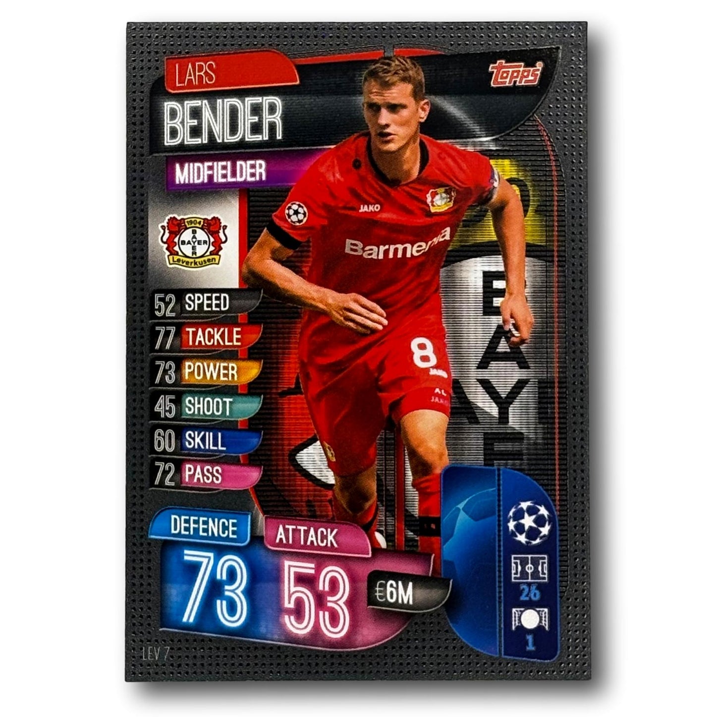 Topps Match Attax 2019/20 - Milieu de terrain - Lars Bender