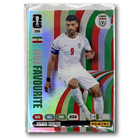 2026年FIFA世界杯 Adrenalyn系列 - 球迷最爱 (Fan Favourite) - 迈赫迪·塔雷米 (Mehdi Taremi) #226