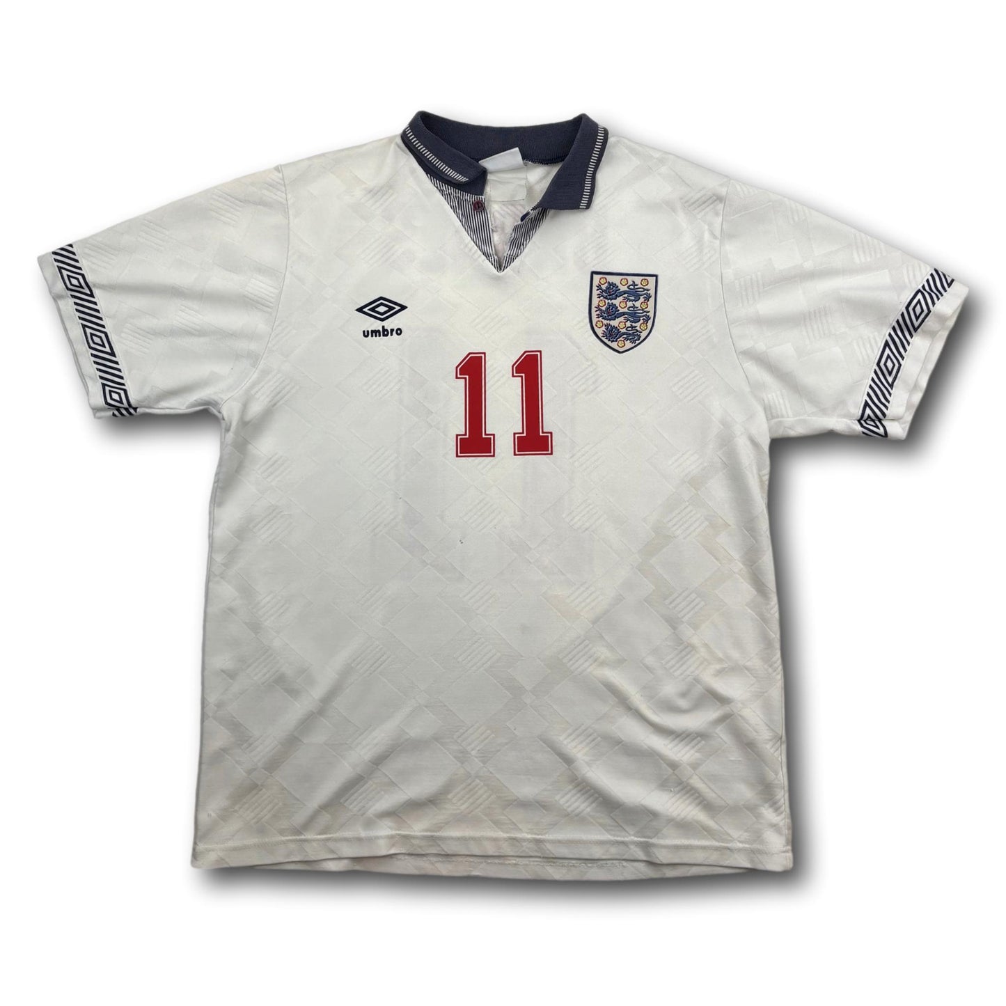 England - 1990-92 - Home - M / L - Umbro - Barnes #11