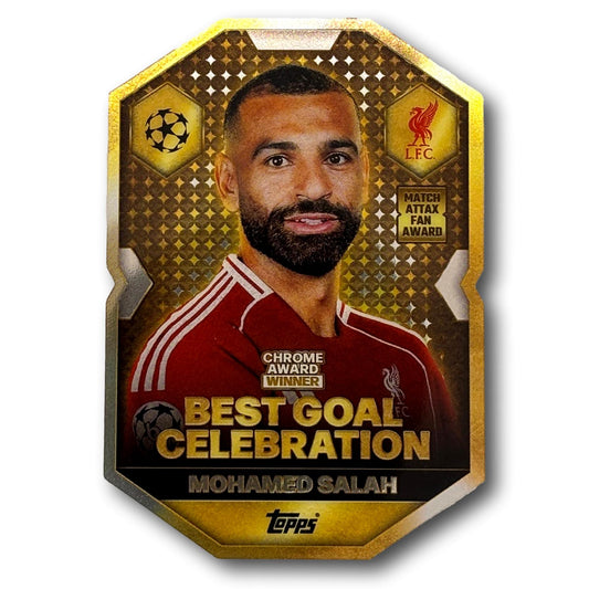 Topps Match Attax 2025/26 - Chrome Award Winner - Best Goal Celebration - Mohamed Salah