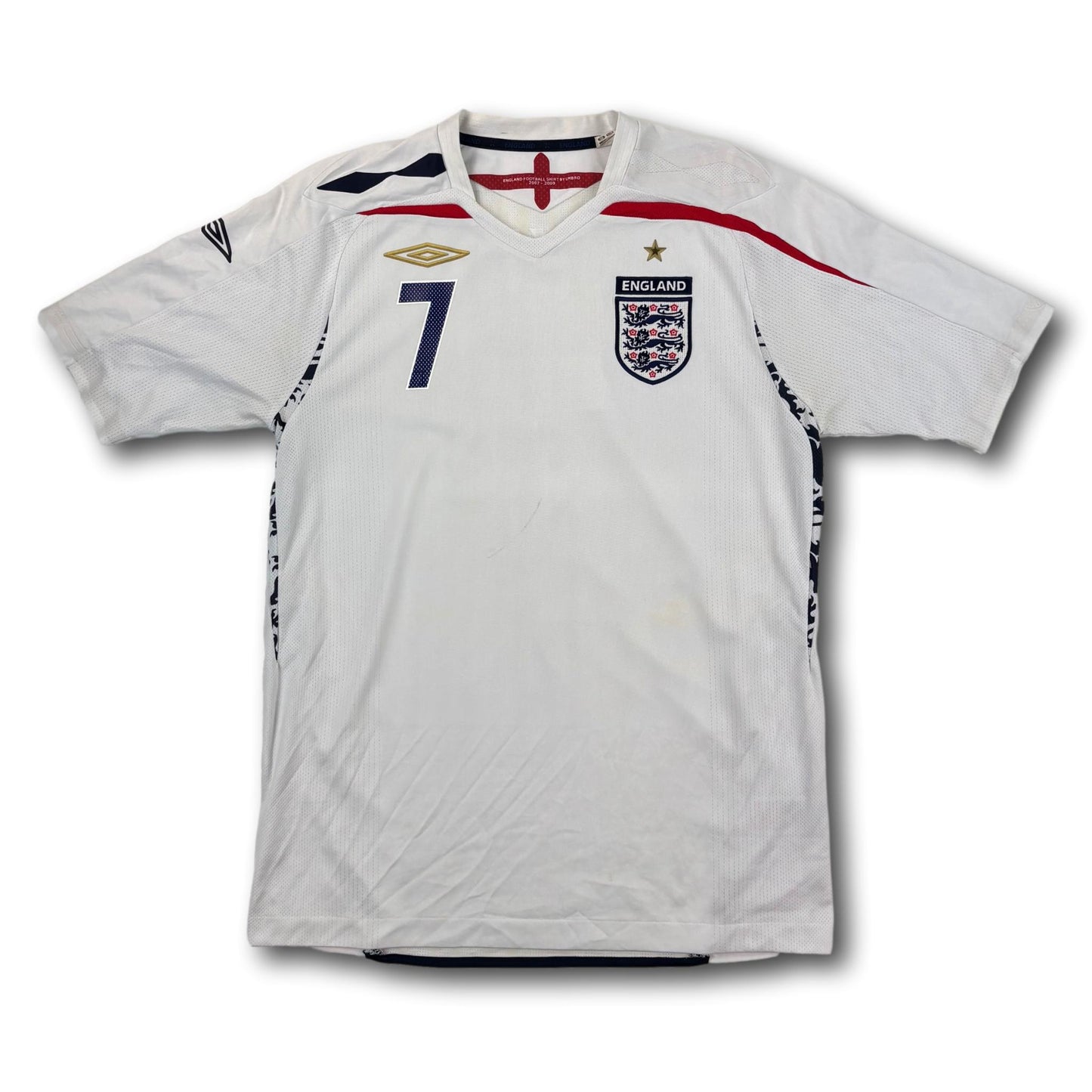 England - 2007-09 - Heim - M - Umbro - Beckham #7