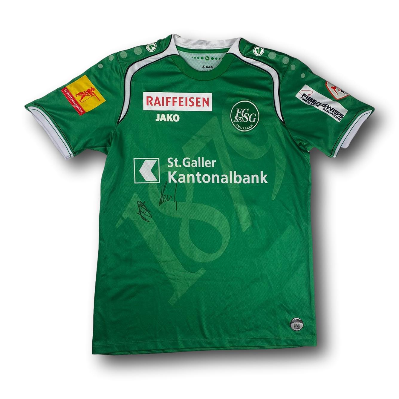 FC St.Gallen - 2014-15 - Heim - XL - Jako - Bunjaku #10 - signiert