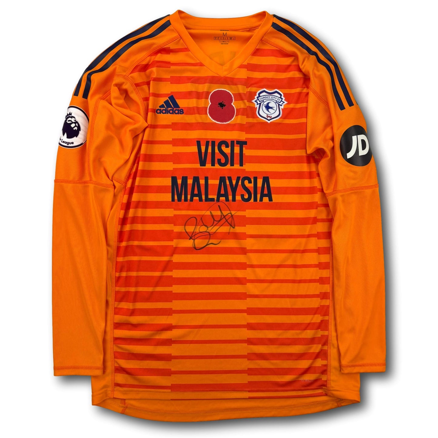 Cardiff City - 2018-19 - Matchworn - Torhüter - M - adidas - B. Murphy #28 - signiert (inkl. Zertifikat)