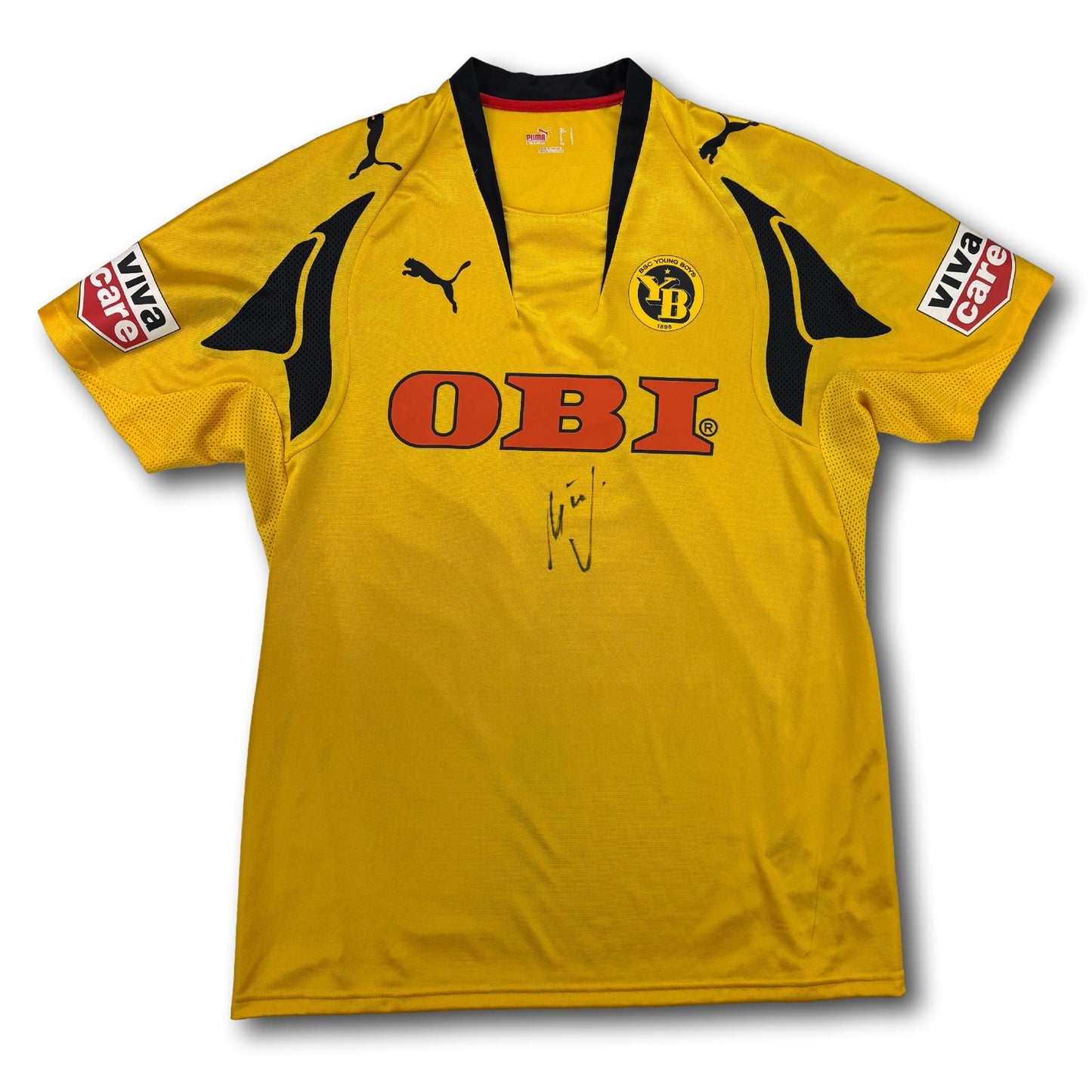 BSC Young Boys - 2007-08 - Domicile - L - Puma - Wölfli #1 - signé