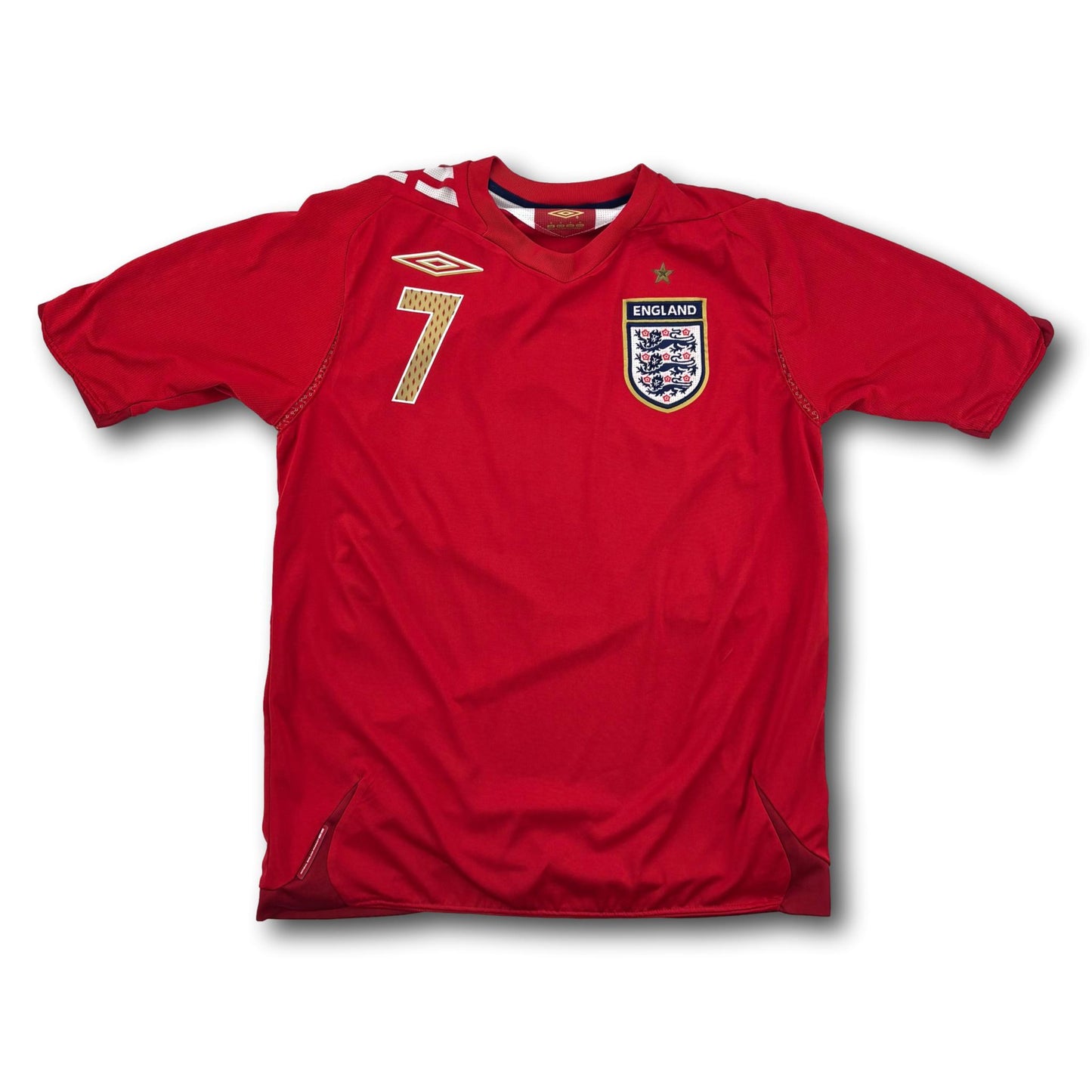 Angleterre - 2006-08 - Extérieur - S - Umbro - Beckham #7