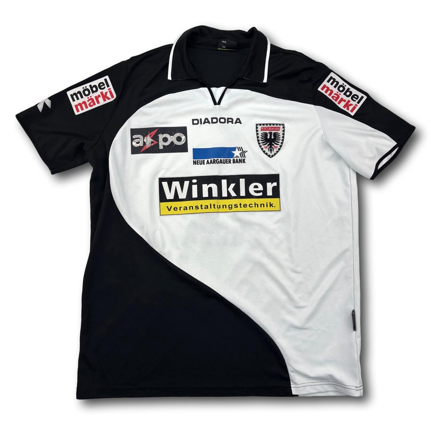 FC Aarau - 2009-10 - Matchworn - Heim - XL - Diadora - Burki #6