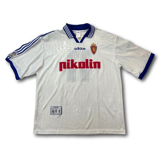 Real Zaragoza - 1997-99 - Matchworn - Home - XL - adidas - #11