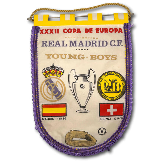 Copa de Europa - Real Madrid vs. BSC Young Boys - 1986 - Pennant