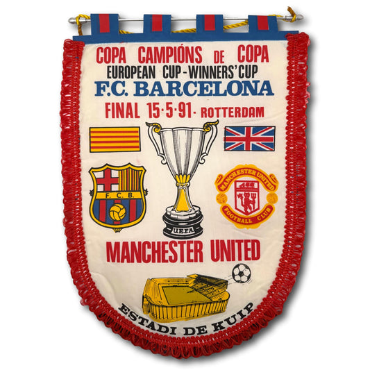 Copa de Europa Final - FC Barcelona vs. Manchester United - 1991 - Pennant
