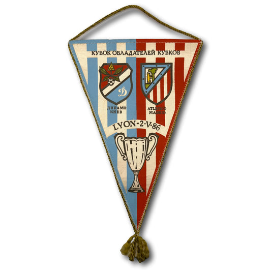 Dynamo Kyiv vs. Atlético Madrid - 1986 - Wimpel